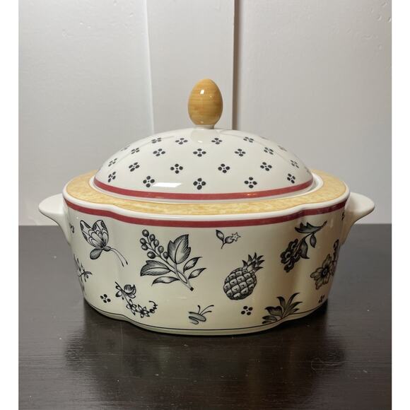 Villeroy & Boch Plantation Switch 5 Silma Oval Covered Vegetable Dish Bow 8 1/2" - Picture 4 of 16